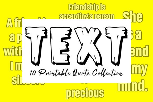 Best Friend Quote Text Design Bundle 12: Elevate Your Creative Projects with Inspiring Typography