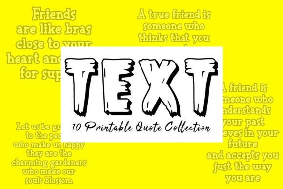 Best Friend Quote Text Design Bundle V.1
