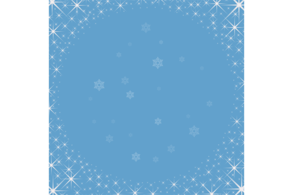 Blue Christmas Background with Falling S