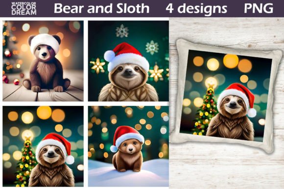 Christmas Animals Illustration