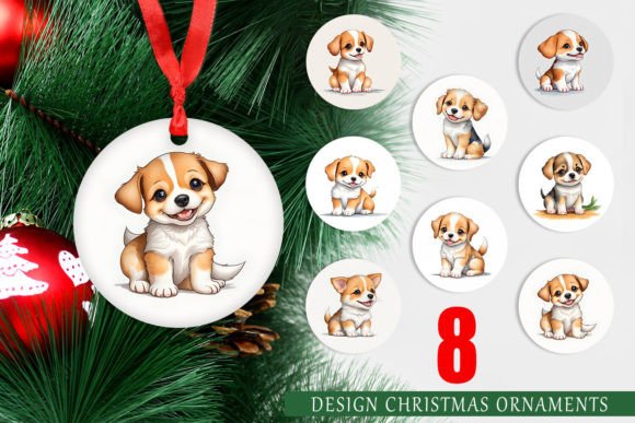 Christmas Ornament Cute Baby Dog
