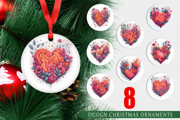 Christmas Ornament Love Heart with Flora: A Unique Way to Decorate Your Holiday