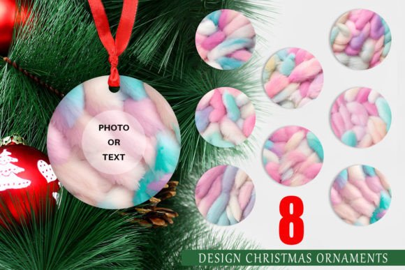Christmas Ornament Pastel Feathers