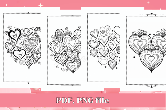 Cute Heart Coloring Pages for Valentine's Day