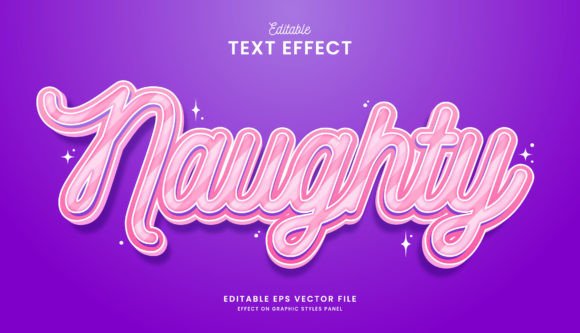 Cute Naughty Pink Text Effect: A Strategic Design Tool for Creative Projects