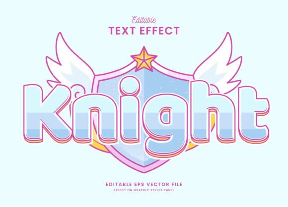 Cute Pastel Knight Editable Text Effect: A Versatile Design Solution