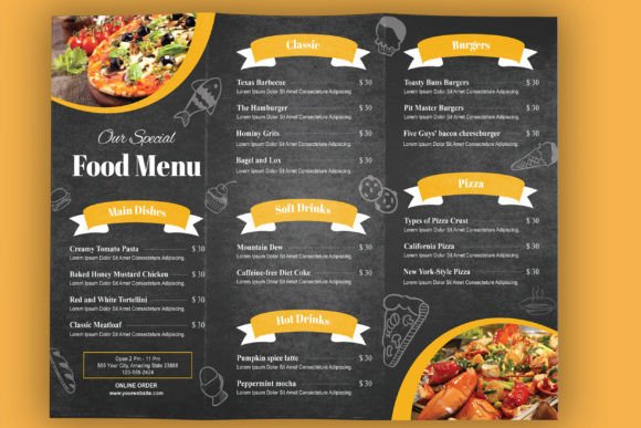 Food Menu Template Design Food Sale