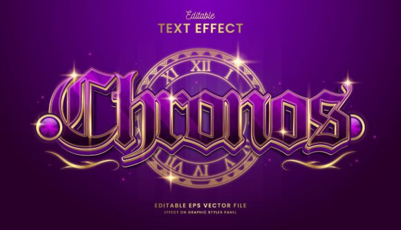 Golden Chronos Text Effect: A Versatile and Customizable Design Solution