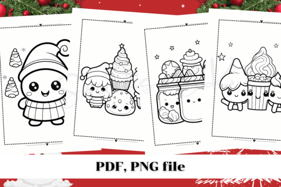 Kawaii Candy Christmas Coloring Pages 2: A Creative and Commercial Opportunity