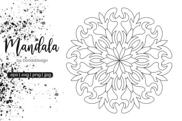 Mandala Coloring Page Vol.098: A Versatile Digital Asset for Creatives and Entrepreneurs