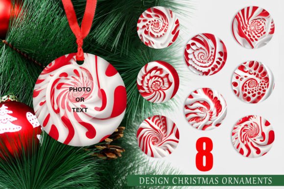 Ornament Spiral Texture Red White: A Festive Design for Every Holiday Enthusiast