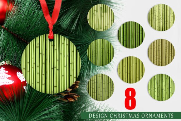 Ornaments Bamboo Texture Background: A Unique Approach to Christmas Decor