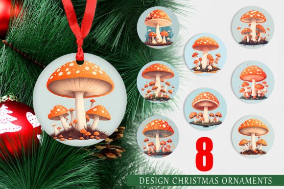 Ornaments Watercolor Mushroom: A Creative and Practical Addition to Your Christmas Decor