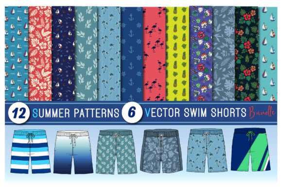 Seamless Patterns and Swim Shorts Bundle: A Creative Workflow Essential