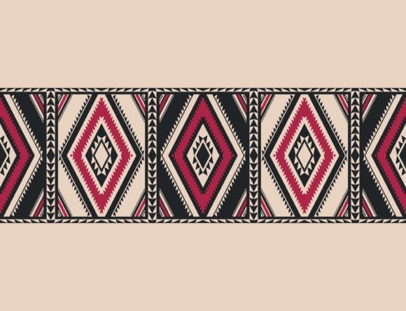 Southwest Navajo Vintage Rug Pattern