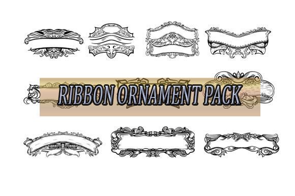 Template Vintage Decoration Vektor for Retro Design Projects