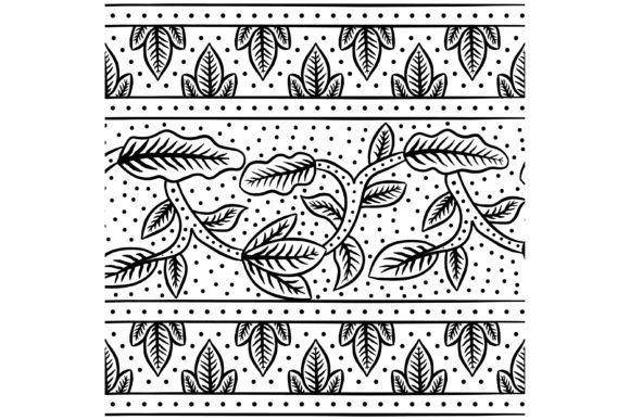 Tribal Leaf Pattern Black White: A Versatile Design for Creative Projects