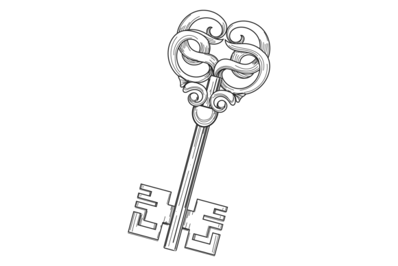 Victorian Royal Key Drawing: Ornate Deco and Its Modern Applications