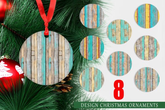 Vintage Wood Board Ornaments for Christmas Decor