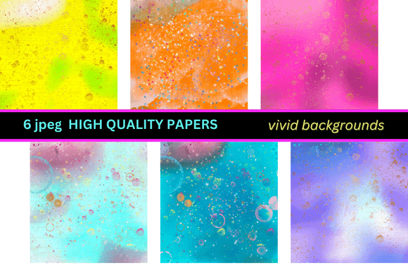 Vivid Background Papers: A Creative Resource for Designers and Crafters
