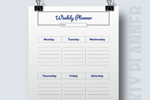 Weekly Planner Template Design